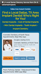 Mobile Screenshot of implantdentistdallas.com